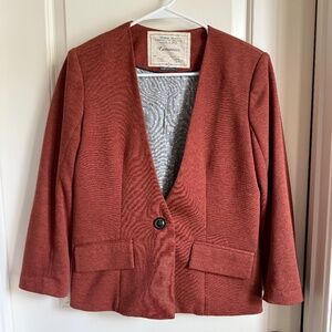 Anthropologie Cartonnier Lined  Knit  Blazer